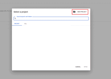 google cloud platform google maps organisatie aanmaken pop-up