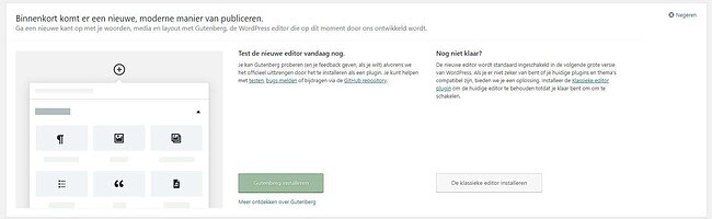 De Gutenberg melding als je bent ingelogd | New Fountain