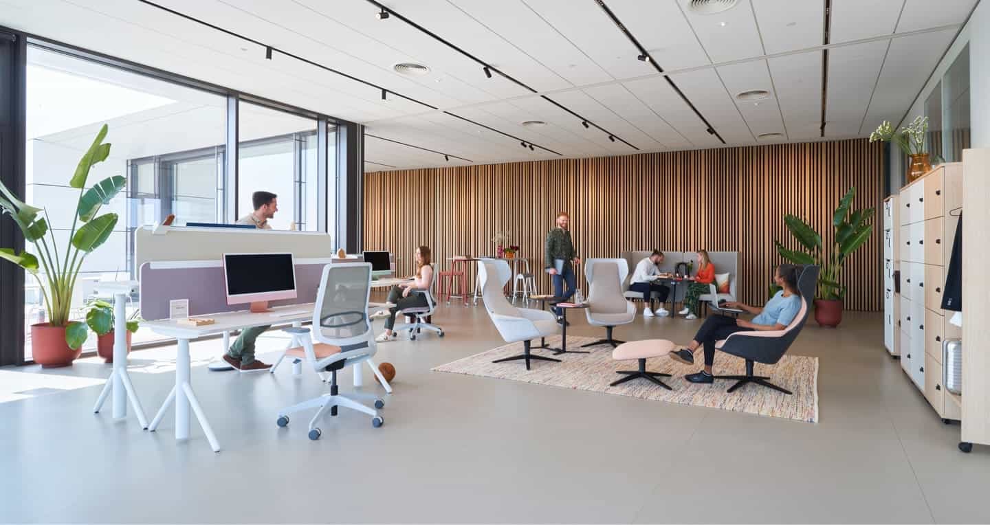 Voorbeeld van een van de projecten die Perla Kantoorinrichting uitvoerde