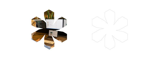 De visuele toepassing van de asterix